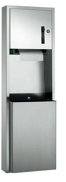 ASI Roll Paper Towel Dispenser & Waste Receptacle - Roll - 18 gal. - Surface Mounted, 10-04692-9