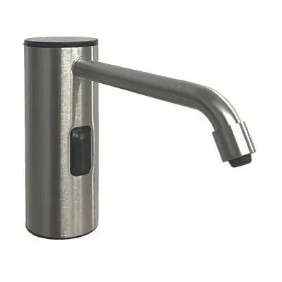 ASI Serrated Auto Dispenser - Foam Soap and Foam Hand Sanitizer, Vanity Mounted, Satin Finish, 10-0335-S