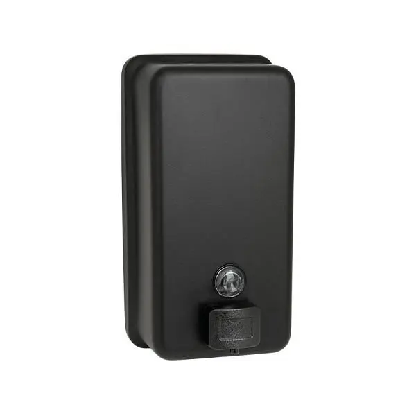 ASI Soap Dispenser (Liquid) Vertical- Surface Mounted, Matte Jet Black, 10-0347-41