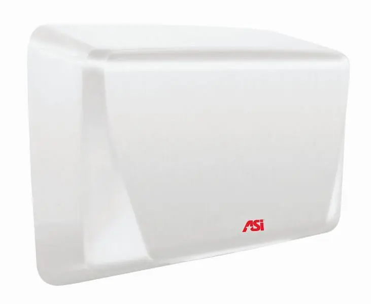 ASI Sustainable TURBO ADA Automatic High-Speed Hand Dryer (115-120V), White, Surface Mounted, 10-0199-1-00