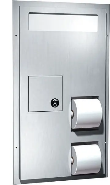 ASI Toilet Seat Cover & Toilet Tproblem Dispensers Napkin Disposal (Dual Access) Handicapped - Reverse, 10-0481-HCR