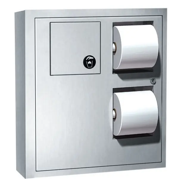 ASI Toilet Tproblem Dispenser/Napkin Disposal Collar Surface Mounting, 10-04833
