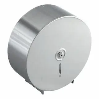 BOBRICK Sleek Jumbo Toilet Tproblem Dispenser, Stainless Alloy Steel, 10.625W x 10.625H x 4.5D, BOB2890