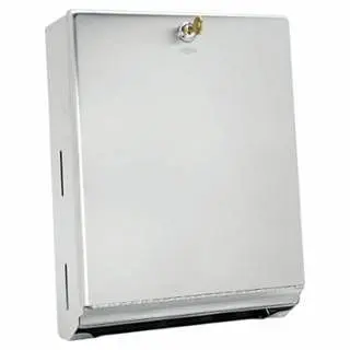 BOBRICK Surface-Mounted Paper Towel Dispenser, 10 3/4 x 4 x 14, Satin Stainless Steel, OCB262