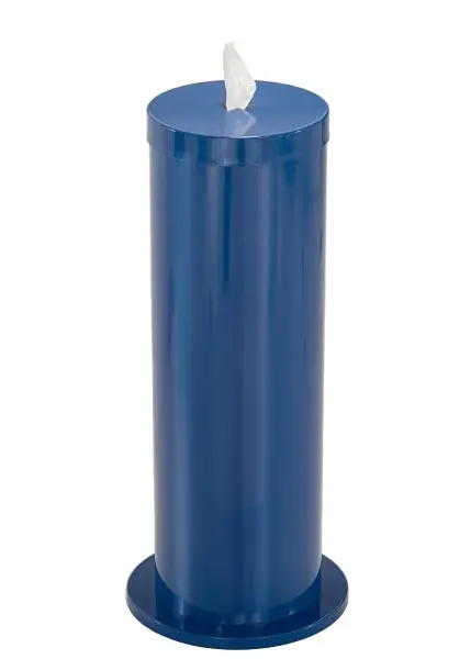 Glaro Compact Floor Standing Antibacterial Wipe Dispenser/Storage Extra Wipe Rolls, Sky Blue, F1027-BL