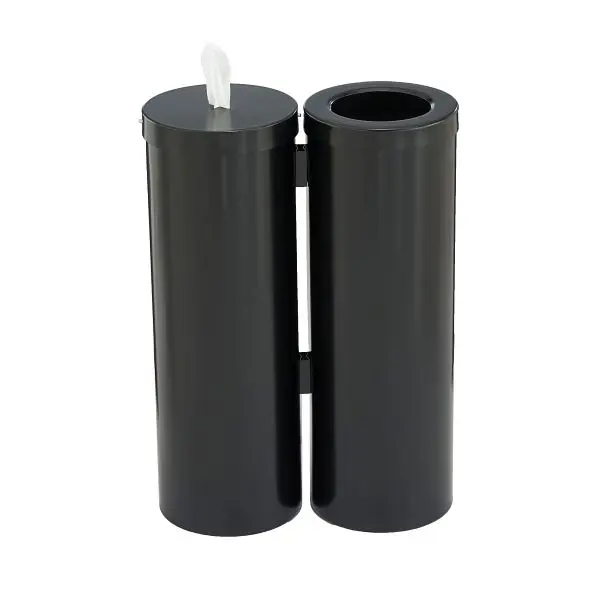 Glaro Floor Standing Antibacterial Wipes Station, Onyx, WD1030-BK