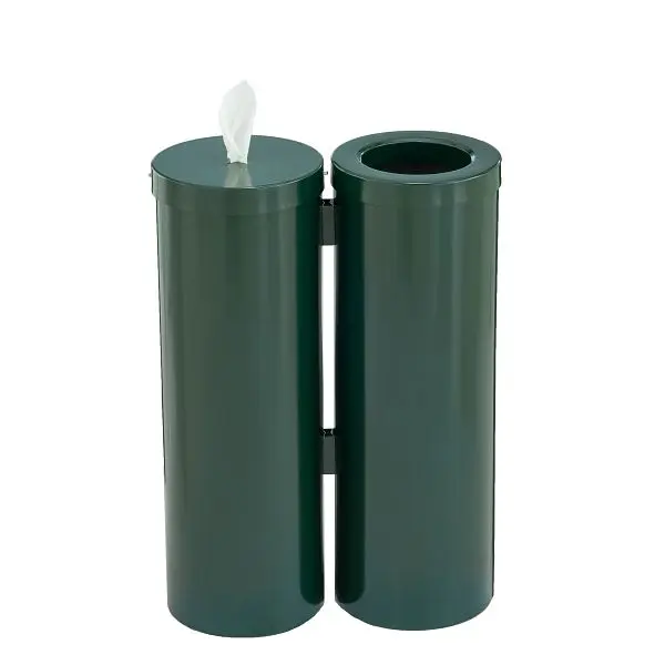 Glaro Floor Standing Antibacterial Wipes Station, Green, WD1030-HG