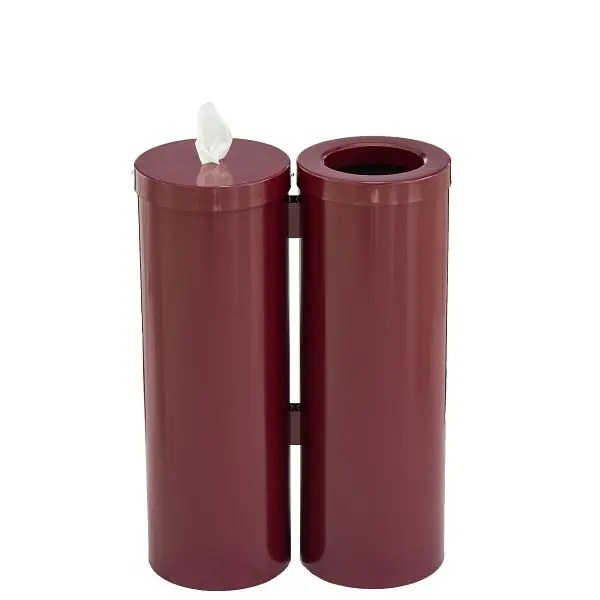 Glaro Floor Standing Antibacterial Wipes Station, Burgundy, WD1030-