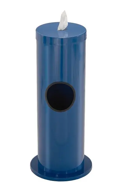 Glaro Floor Standing Wipe Dispenser/Receptacle, Blue, F1029-BL