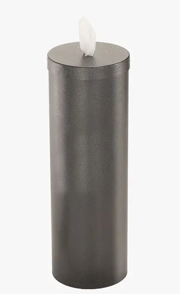 Glaro Free Standing Antibacterial Wipe Dispenser/Storage Extra Wipe Rolls, Silver Vein, F1026-SV