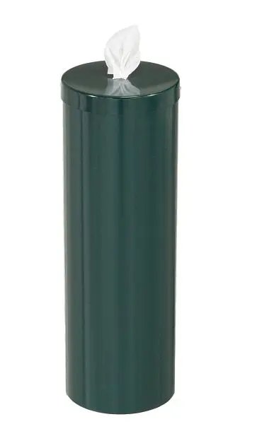 Glaro Free Standing Antibacterial Wipe Dispenser/Storage Extra Wipe Rolls, Hunter Green, F1026-HG