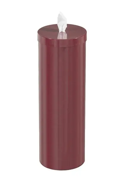 Glaro Free Standing Antibacterial Wipe Dispenser/Storage Extra Wipe Spools, Burgundy, F1026-