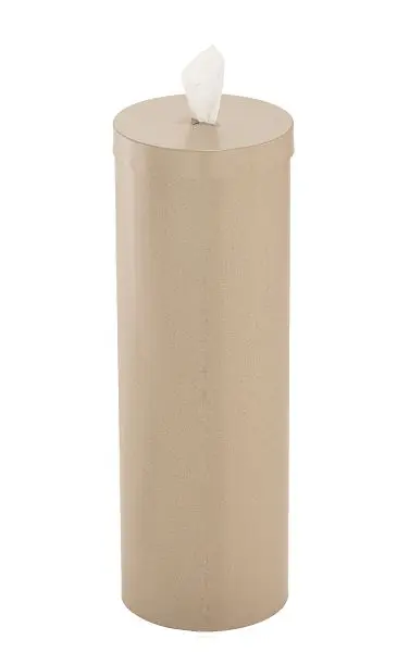 Glaro Free Standing Antibacterial Wipe Dispenser/Storage Extra Wipe Rolls, Desert Stone, F1026-DS