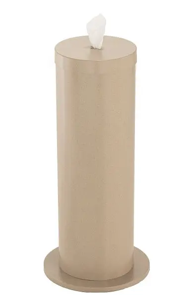 Glaro Premium Floor Standing Antibacterial Wipe Dispenser/Storage Extra Wipe Reels, Desert Stone, F1027-DS