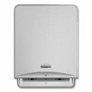 Kimberly-Clark Icon Automatic Hard Roll Towel Dispenser, Wall Mounted, Polypropylene, Chrome Silver Mosaic, 53691