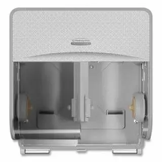 Kimberly-Clark Icon Quality Roll Toilet Paper Dispenser, 4 Coreless/Small Core Rolls, Silver Mosaic, 53705