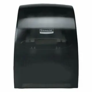 Kimberly-Clark Versatile Sanitouch Manual Hard Roll Towel Dispenser, Wall Mount, PVC, White, 09991