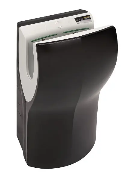 Saniflow Dualflow Plus, electrical hand dryer, Midnight Black, M14AB-UL