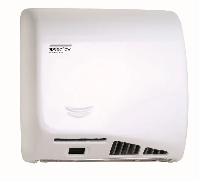 Saniflow Industrial Speedflow Plus, hand dryer, White porcelain enamelled coating, M17AF-UL
