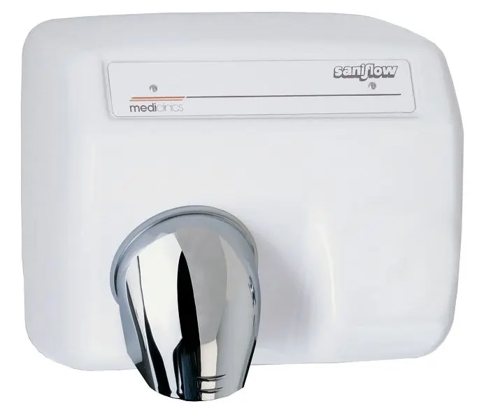 Saniflow Pro-Series Automatic, hand dryer, White porcelain enamelled coating, E85A-UL