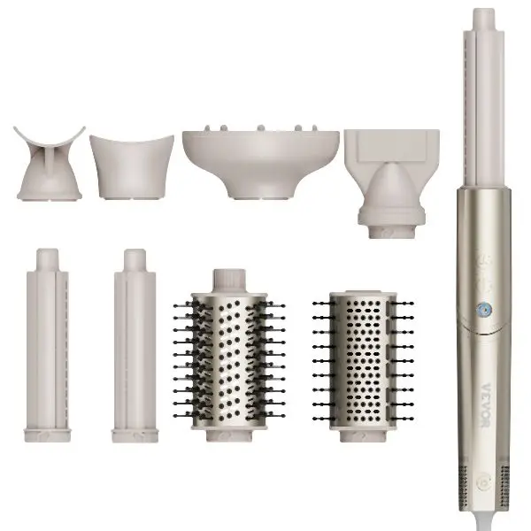 VEVOR 8 1 Curling Iron Set 1.25-Inch Ceramic Hair Curling Wand All Hair Types, DGNJFBDGNJFBVNEC2V1