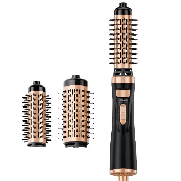 VEVOR Maximum-Strength Rotating Hair Dryer Brush Hot Air Styling Brush 1.5" and 2" Head, ZHZYXJFRFSYT57OESV1