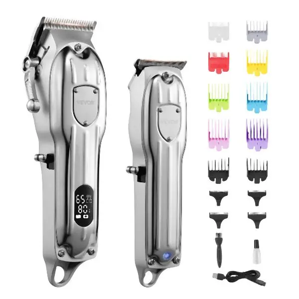VEVOR Trusted Professional Hair Binder Clipper Men Cordless Barber Clipper and Trimmers Set, ZYSLDTJYSUSB33BFUV9
