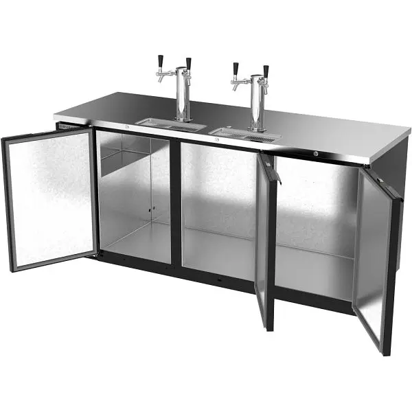 Beverage-Air Direct Draw Dispenser, Dual Tower Dual Faucets, Exterior Dimensions WxDxH: 79" x 29" x 52 1/2"...