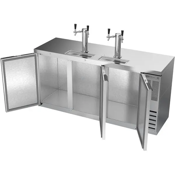 Beverage-Air Direct Draw Dispenser, Dual Towers Dual Faucets, Exterior Dimensions: WxDxH: 72" x 24 3/8" x 51 1/4...