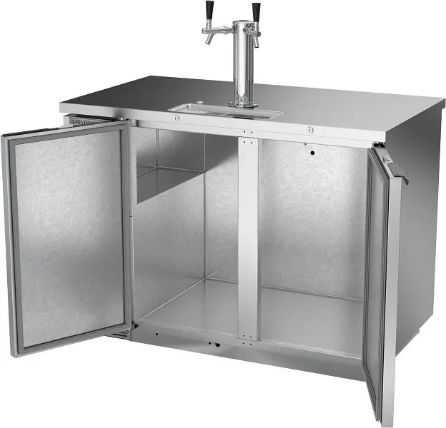 Beverage-Air Direct Draw Dispenser, Single Tower Dual Faucets, Exterior Dimensions: WxDxH: 50 1/2" x 29" x 52 1/...