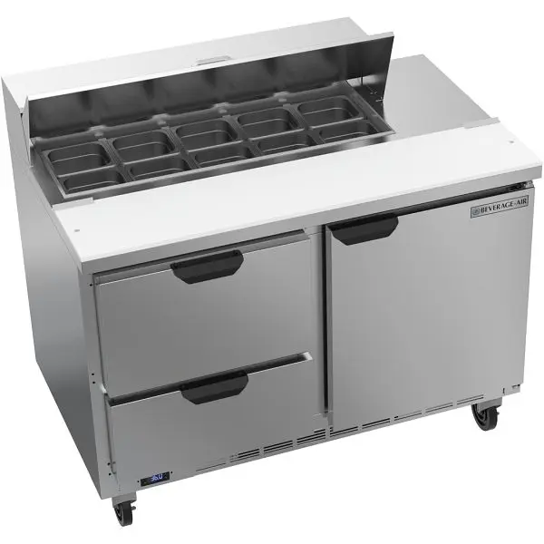 Beverage-Air Food Prep Table, Exterior Dimensions: WxDxH: 48" X 32" X 45 1/4", SPED48HC-10-2