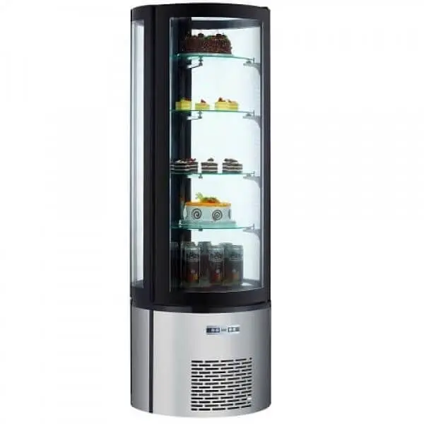 Black Superior Diamond Floor Standing Refrigerated Cake Presentation 12.7 Cu Ft, BDRCK-400 Black Diamond