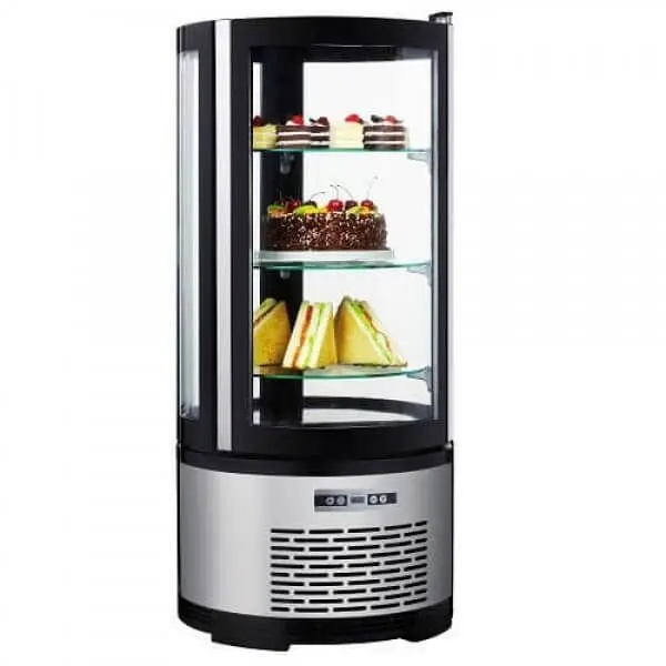 Midnight Black Diamond Refrigerated Countertop Cake Presentation 100 Liter, BDRCK-100/CT