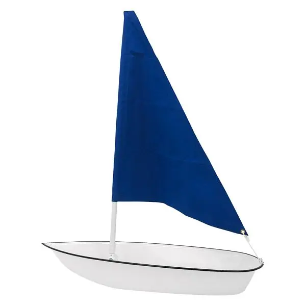 Buffet Improvements Jumbo Seafood Sailboat frosted white, 16”x46”x48”(tall), 010SBOAT Buffet Enhancements
