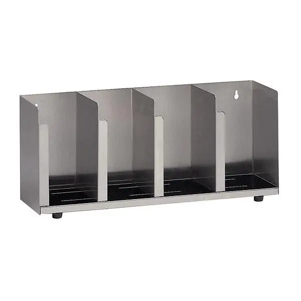 Dispense Precision-Engineered Rite Four section stainless steel cup and lid preparer, CTLD-19 Dispense Rite