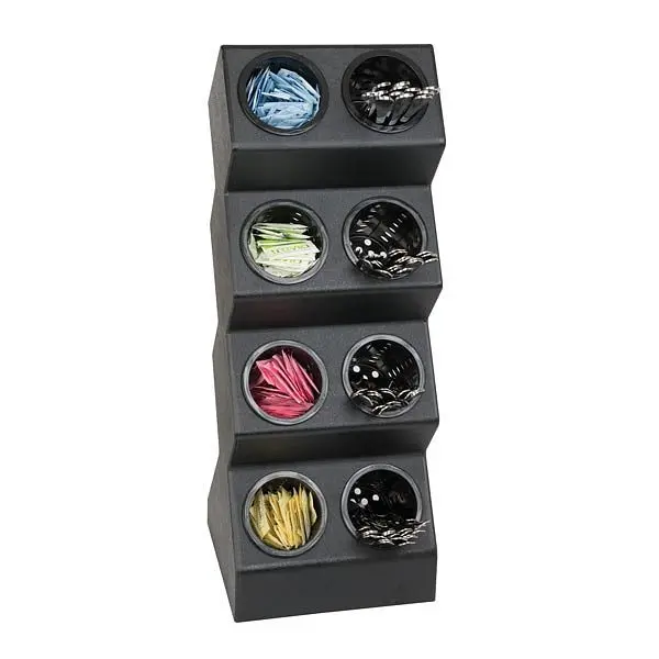 Dispense Regular Rite Eight compartment countertop flatware preparer - Black Polystyrene, Product Dimensions:28-1/8" ...