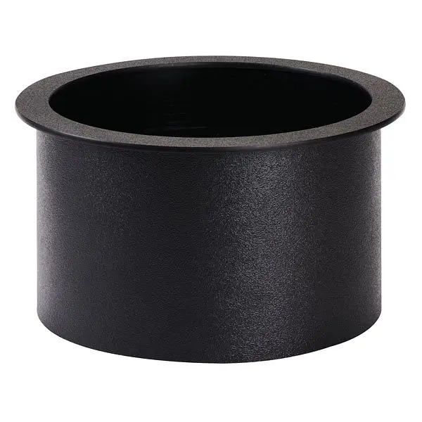 Dispense Rite Drop- trash chute - large - Black Polystyrene, TTC-4BT