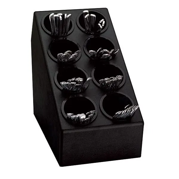 Dispense Rite Eight compartment countertop flatware preparer - Matte Black Polystyrene, Product Dimensions:15-3/4" H ...