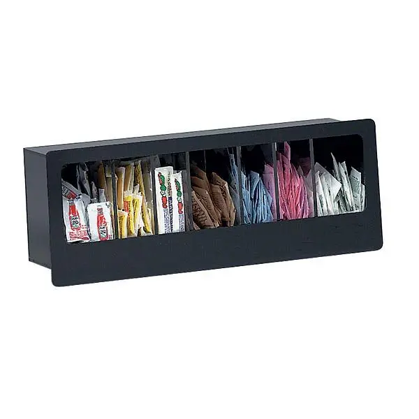 Dispense Rite Seven section built- condiment preparer - Midnight Black Acrylic, FMC-7