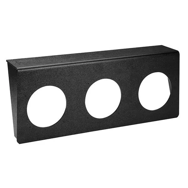 Dispense Rite Surface-mount undercounter mounting bracket (3) SLR-LID-2 Series lid lispensers - Carbon Black Polystryrene,...