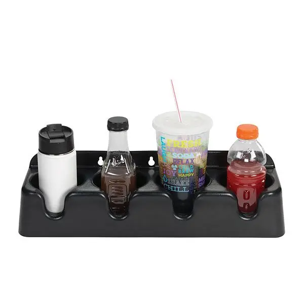 Dispense Textured Rite Countertop or surface mounted beverage preparer - four compartments - ABS plastic - includes 4 indi...