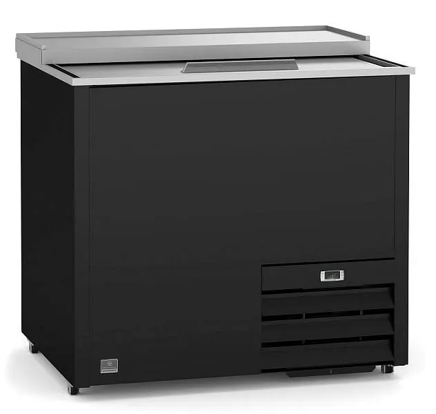 Kelvinator Commercial 1-door bottle cooler slide top, 25", R600a refrigerant gas, +33/+41°C, black, 738294