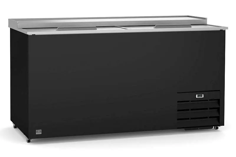 Kelvinator Commercial 2-door bottle cooler slide top, 65", R600a refrigerant gas, +33/+41°C, black, 738268
