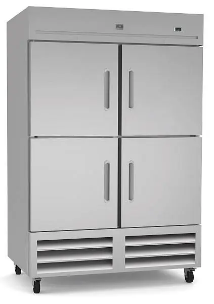 Kelvinator Quick Commercial 4-half door reach- refrigerator, stainless steel, 54 cubic feet, R290 refrigerant gas, +33/+41...