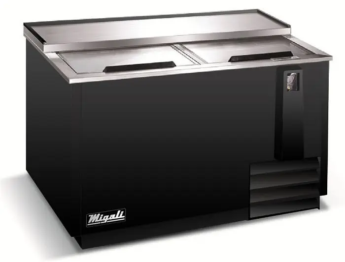 Migali Heat-Resistant 50″ Horizontal Bottle Cooler, 50"x28.5"x33" (WxDxH), 290A, Lift Gate included, C-HB...