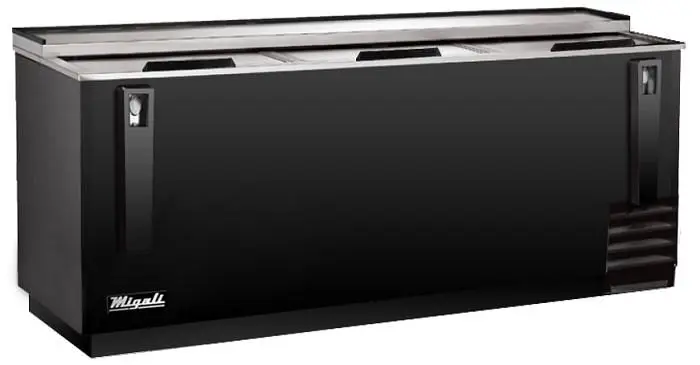 Migali 95″ Horizontal Container Cooler, 95"x28.5"x33" (WxDxH), 290A, C-HBC95-HC