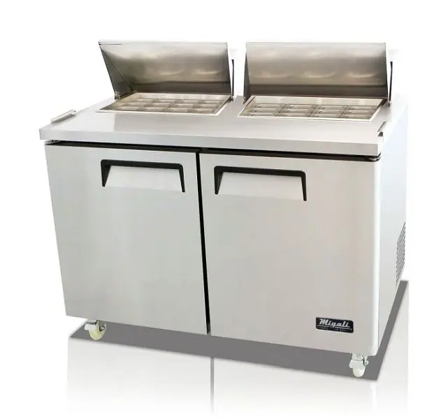 Migali 60″ – 24 Pans, Big Top Sandwich Prep Table, 60.2"x30"x46.6" (WxDxH), 134A, C-SP60-24BT-HC