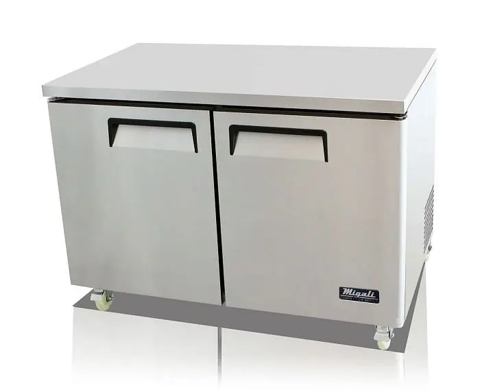 Migali 48″ Under-counter & Work Top Refrigerator, 48.2"x30"x37.25" (WxDxH), 134A, Lift Gate included,...