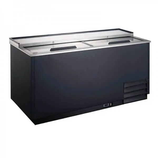 U-Star Easy-Install Glass Froster 12 Cu Ft Two Lids 50 Inches, USGF-2L