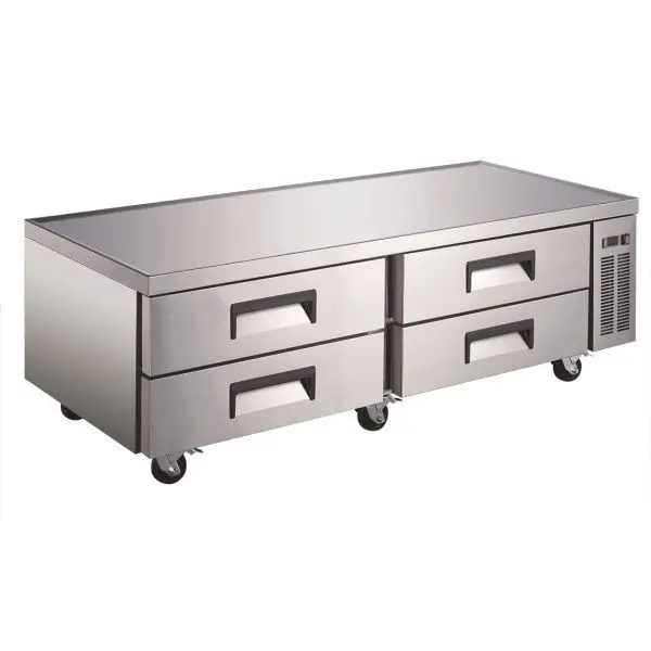 U-Star Industrial-Strength Refrigerated Chef Base - 72", 4 Drawers, USCB-72